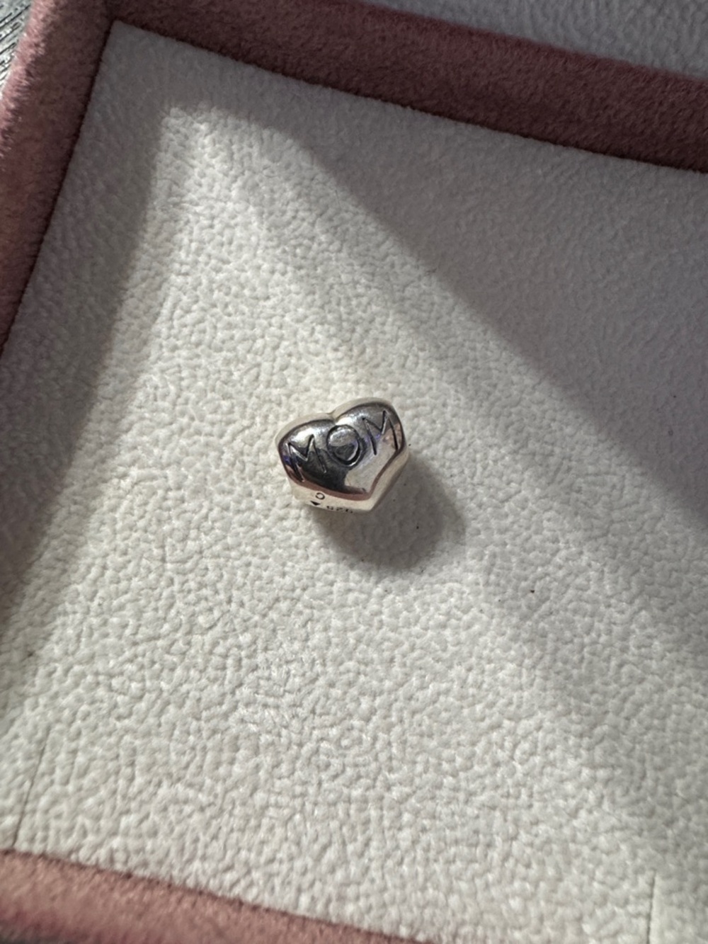 Pandora Heart MOM Bead Charm sterling silver 925